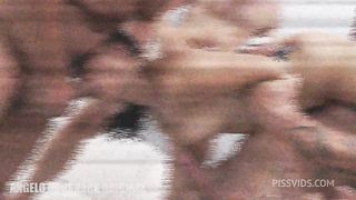 Lia Ponce Hardcore gangbang DP/DVP/DAP with pee, pussy creampie
