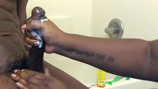 LONE0604 - UPDATE #232 - AN EBONY MASTER HANDJOB!! HIS SOLE IS GONE!! - JUL 29, 2024