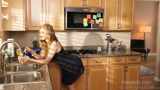 Two Stunning Babes Abigail Mac and Serene Siren Eating and Grinding