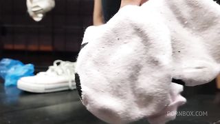 Two pairs of socks and sweaty feet