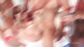 intense anal of VALENTINA MILAN and 5 guys with big cocks. ANAT221