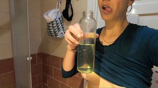 COMPILATION OF DRINKING PISS FROM GLASS #1