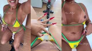 BOM DIA CHEIA DE FOGO SENTINDO A BCTINHA ROCAR NO BANCO DA BIKE ?‍??‍?