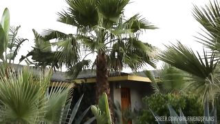 Lesbian MILF Dana DeArmond eats the pussy of Cytherea poolside