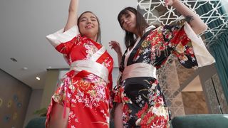 Asian Party ! Two Monster cocks fucked Asian girls in anal