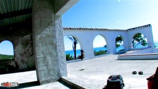 Skinny babe Gabrielle Neva gets ass fucked at the beach