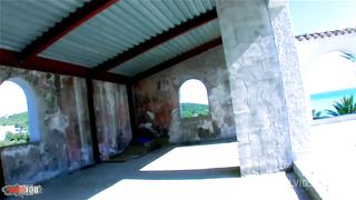 Skinny babe Gabrielle Neva gets ass fucked at the beach