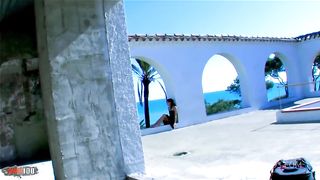 Skinny babe Gabrielle Neva gets ass fucked at the beach