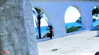 Skinny babe Gabrielle Neva gets ass fucked at the beach