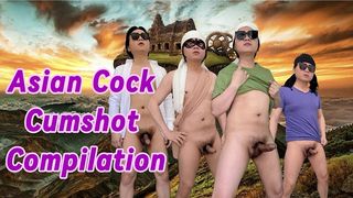 HOT ASIAN COCK CLOSE UP CUMSHOT COMPILATION