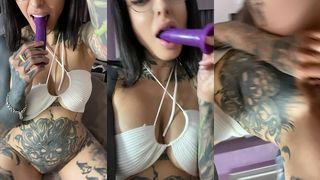 CACHONDA CON MI DILDO