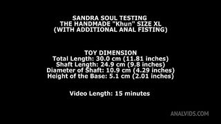 Sandra Soul Testing The Handmade Khun Size XL (With Additional Anal Fisting) TWT186