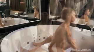 Dirty Slut Monika Fox Doing DAP At Lover's House