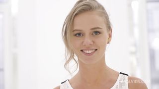 Ella Elastic - babyface, height 150 cm, fitness body, 18yo ! Nick's anal casting