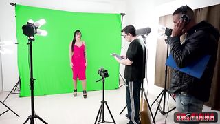 The forecast host can't resist and does a hot anal