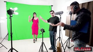 The forecast host can't resist and does a hot anal
