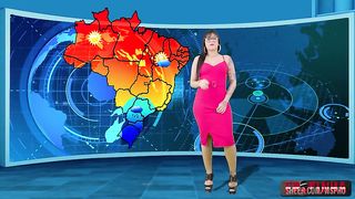 The forecast host can't resist and does a hot anal