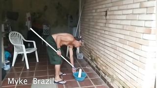 Fui pintar a casa da Ines Ventura mais ela falou k nao tinha grana para me pagara entao ela me pagou com sexo mais eu adorei a patroa e uma delicia