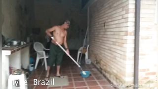 Fui pintar a casa da Ines Ventura mais ela falou k nao tinha grana para me pagara entao ela me pagou com sexo mais eu adorei a patroa e uma delicia