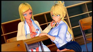 FUTA S WORLD OF NTR [ FUTANARI HENTAI GAME PORNPLAY ] EP.3 LIBRARY ROUGH FUCK !