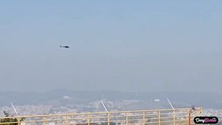 Hot blonde having sex with a helicopter pilot who has a big black dick