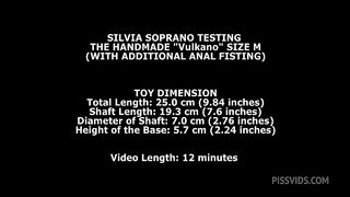 Silvia Soprano Testing The Handmade Vulkano Size L (With Additional Anal Fisting) TWT250