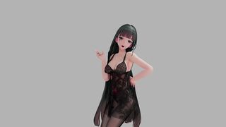 HONKAI IMPACT RAIDEN MEI STRIP DANCE SHOW HENTAI R18 MMD 3D SOFT DARK GREEN HAIR