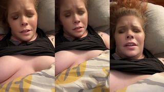 BEAUTIFUL GINGER PLAYING WITH PLAYING WITH PUSSY