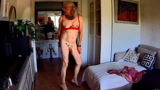 A SPANISH WHORE FUCKS HER ASS WITH A CUCUMBER