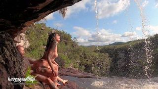 SEXO HARDCORE E DEBAIXO DAGUA NA CACHOEIRA DA FUMACINHA - BA - ALEMAOHUB
