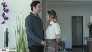 ASIAN TEEN STUDENT LULU CHU FUCKS HER STEPSIS BOYFRIEND