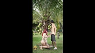 A SMALL BUT DELICIOUS OUTDOOR BLOWJOB