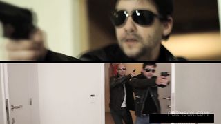 DOUBLE ANAL - Busty Linet's ASSHOLE Raided By 2 Big Cock