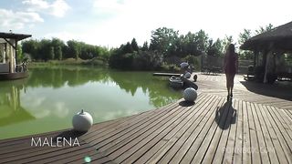 The insatiable slut Malena takes a cock in the ass and one in pussy and more in the mouth! Gangbang