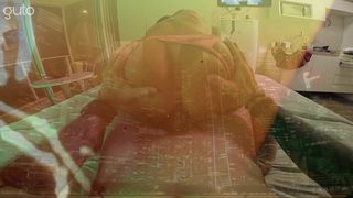 BRUNETTE WITH ROUND AND PERFECT ASS WITH TAN LINES RIDING A COCK ON REVERSE... WHAAAAAT