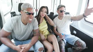 AFTERPARTY BUS WET, VITORIA BEATRIZ 5ON1, BALLS DEEP, DAP, EXTREME DEEPTHROAT, WRECKED ASS, PEE COCKTAIL/DRINK/SHOWER, FACIAL, SWALLOW