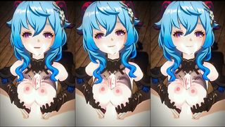 GENSHIN IMPACT GANYU BOOBJOB HENTAI FACIAL CUMSHOT MMD 3D BLUE HAIR