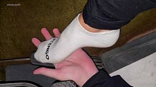 CRUSHING HAND ON PEDAL