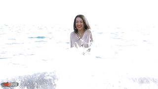 Leo and his girlfriend fucking at the beach