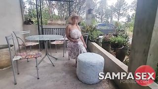 Loira gostosa foi passear no Jardim e acabou com o cu arrombado e cheio de porra - Regina Rizzi - MarquesXXX