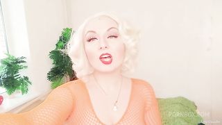 JOI jerk off instruction sexy blonde - pin up Mistress Arya