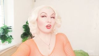 JOI jerk off instruction sexy blonde - pin up Mistress Arya