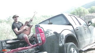 Ava Marteens gets ass fucked in the pick up truck