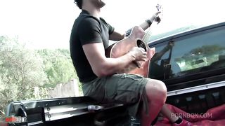 Ava Marteens gets ass fucked in the pick up truck