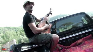 Ava Marteens gets ass fucked in the pick up truck