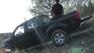 Ava Marteens gets ass fucked in the pick up truck