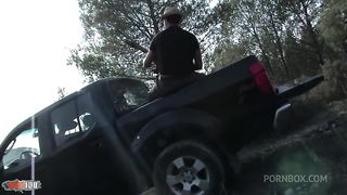 Ava Marteens gets ass fucked in the pick up truck