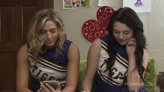 Lesbian Teen Megan Sage Scissors Cheer Teammate Val Dodds