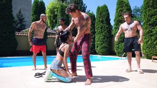 FIRST TAP WITH PISS! SEXY CANDY SCOTT GETS HER FIRST TRIPLE ANAL PENETRATION ALONG WITH SQUIRTS OF PISS IN HER MOUTH FROM FOUR BIG COCKS EKS420