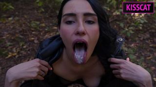 PUBLIC AGENT PICKUP IN OUTDOOR PARK WITH REAL SEX AND CUM IN MOUTH